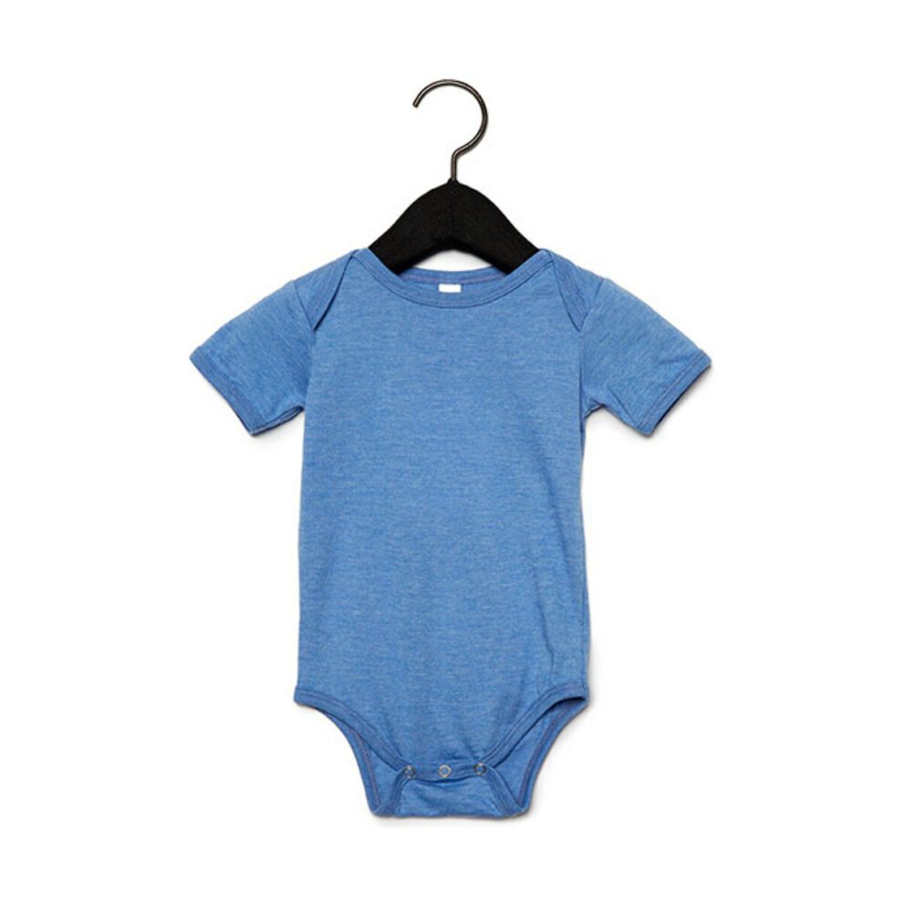 Bella Canvas Baby Jersey Short Sleeve Onesie Heather Columbia Blue 18-24 maanden