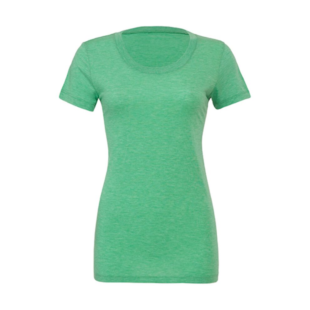 Bella Canvas Triblend Crew Neck T-Shirt Woman Green Triblend (Heather) XL