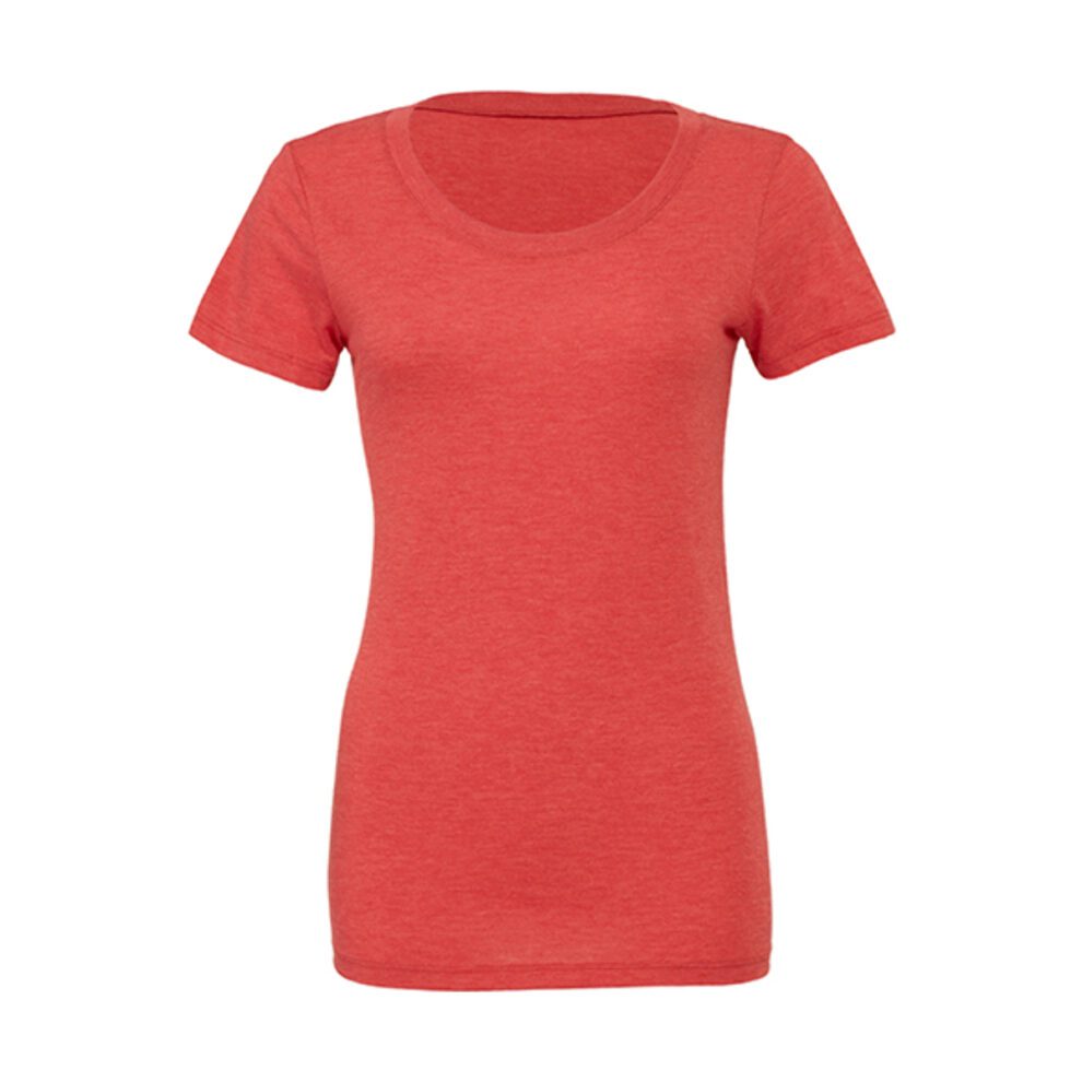 Bella Canvas Triblend Crew Neck T-Shirt Woman Red Triblend (Heather) XL