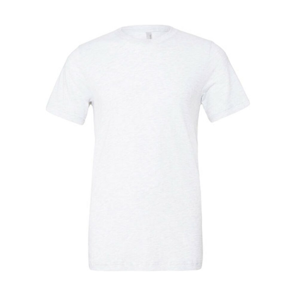 Bella Canvas Unisex Triblend Crew Neck T-Shirt Solid White Triblend XS