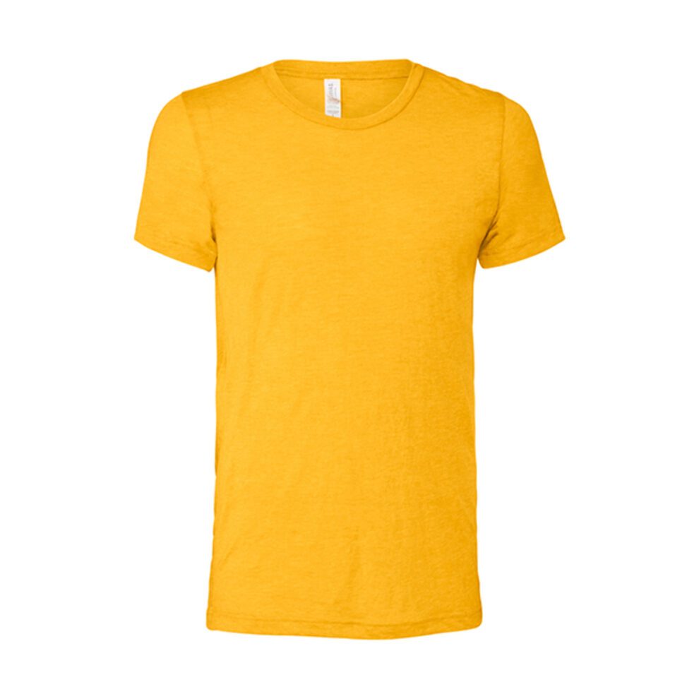 Bella Canvas Unisex Triblend Crew Neck T-Shirt Yellow Gold Triblend (Heather) XS
