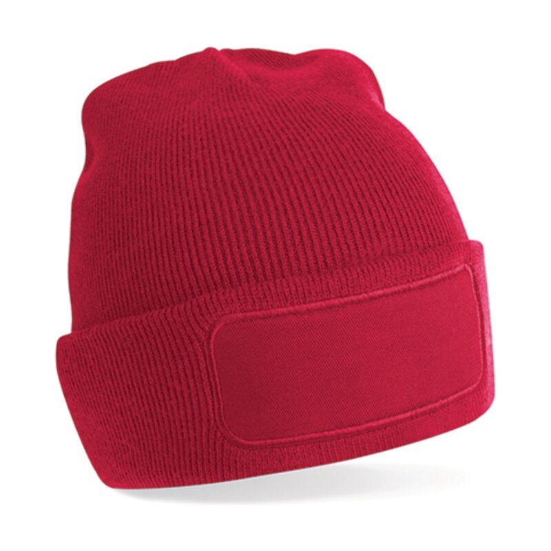 Beechfield Original Patch Beanie Classic Red ONE SIZE