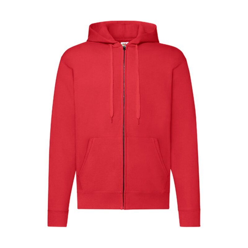 Fruit of the loom Classic Hooded Sweat Jacket Red XXL