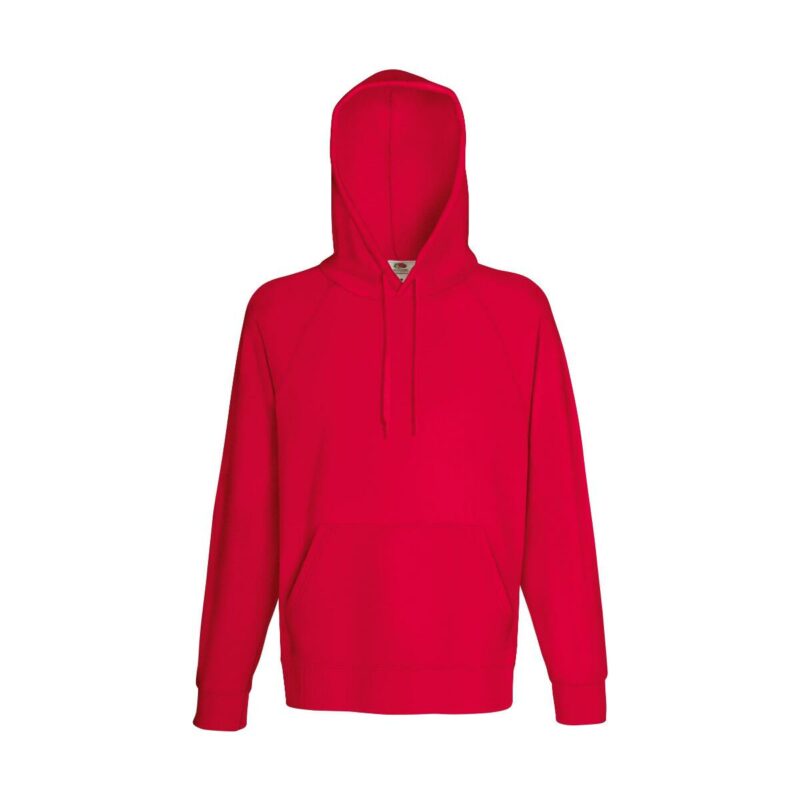 Fruit of the loom Lightweight Hooded Sweat Red XXL