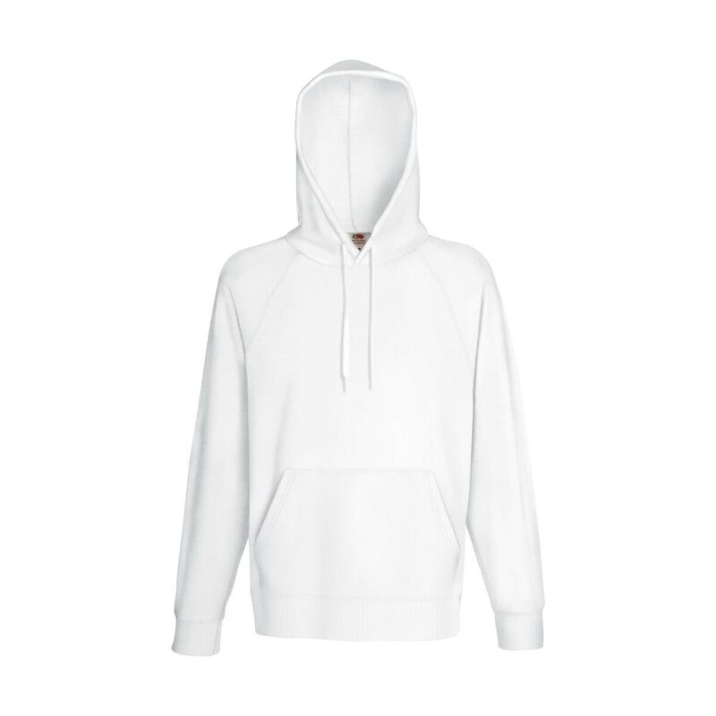Fruit of the loom Lightweight Hooded Sweat White XXL