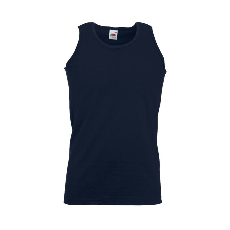 Fruit of the loom Valueweight Athletic Vest Deep Navy 3XL