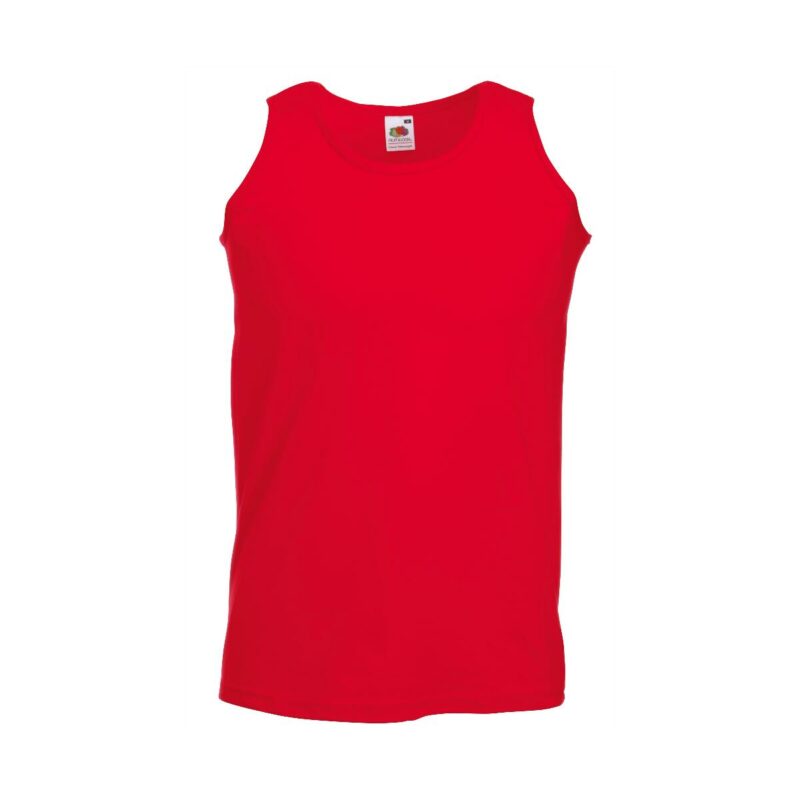 Fruit of the loom Valueweight Athletic Vest Red 3XL