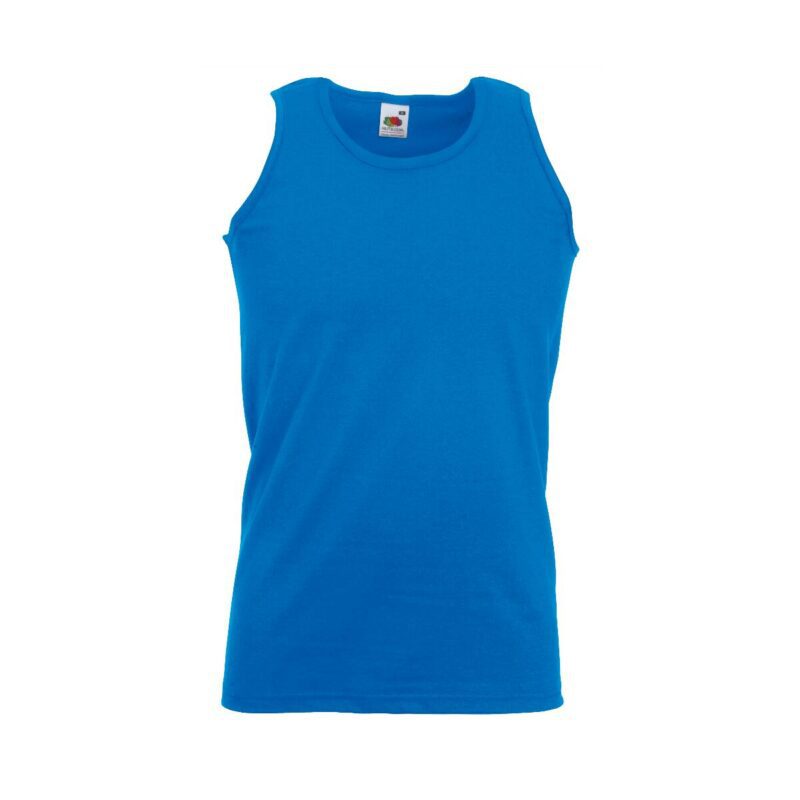 Fruit of the loom Valueweight Athletic Vest Royal Blue 3XL