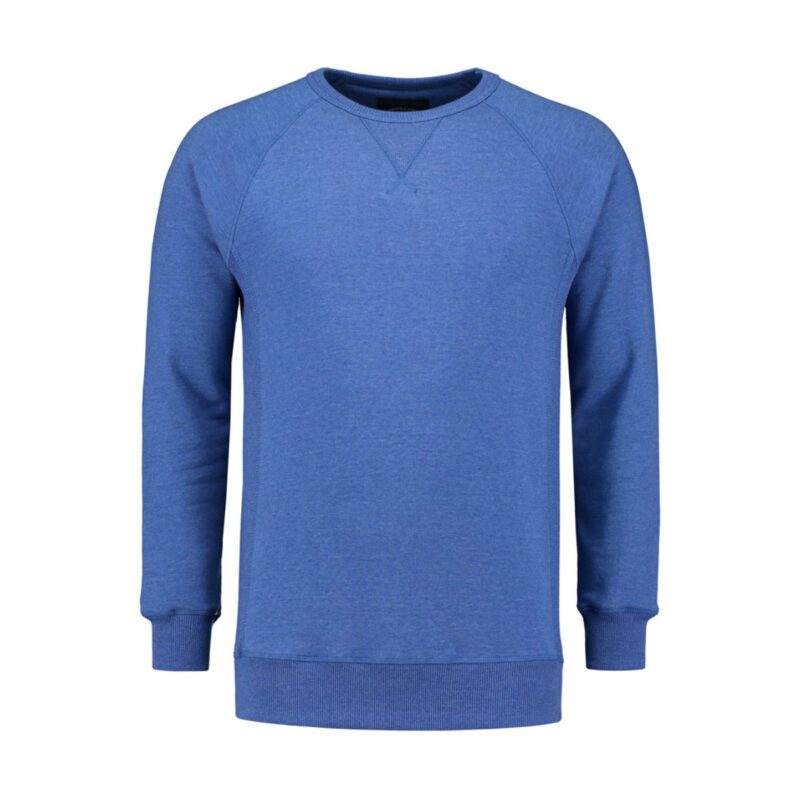 Lemon&Soda L&S Heavy Sweater Raglan Crewneck for him Royal blue heather 3XL