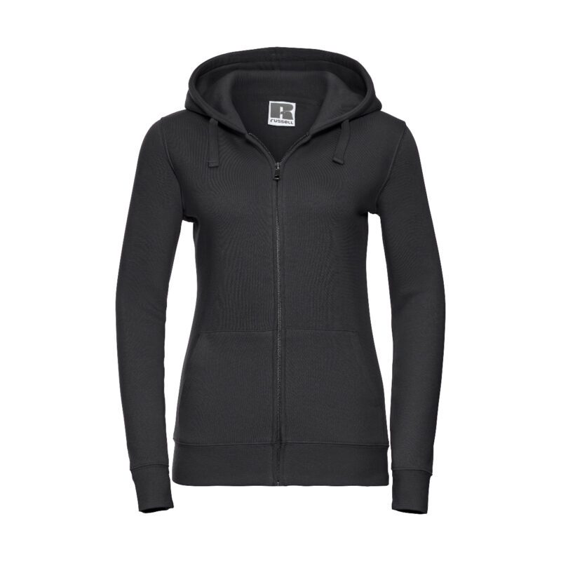 Russel Ladies Authentic Zipped Hood Jacket Black XL