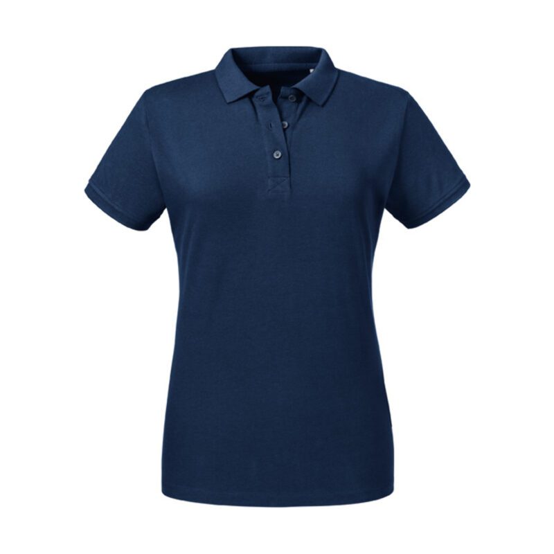 Russel Ladies Pure Organic Polo French Navy XXL