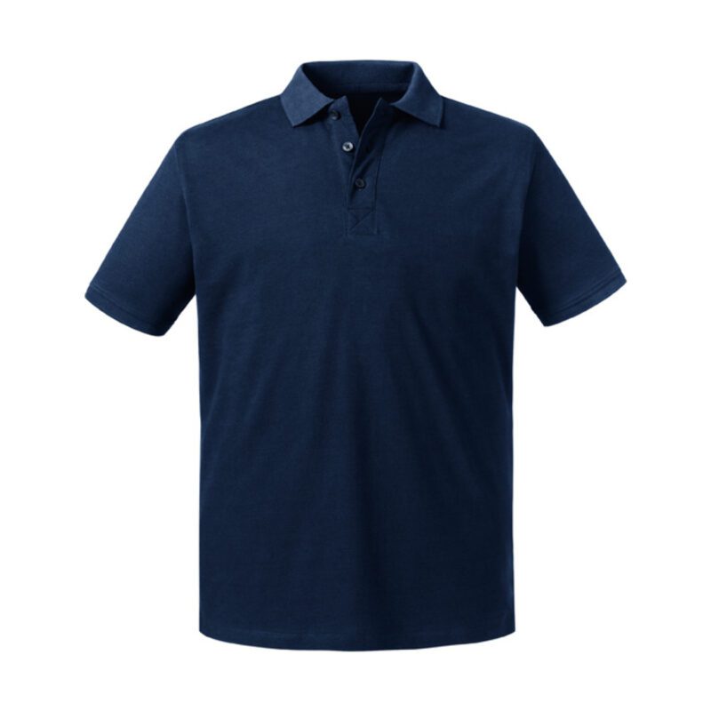 Russel Mens Pure Organic Polo French Navy 3XL