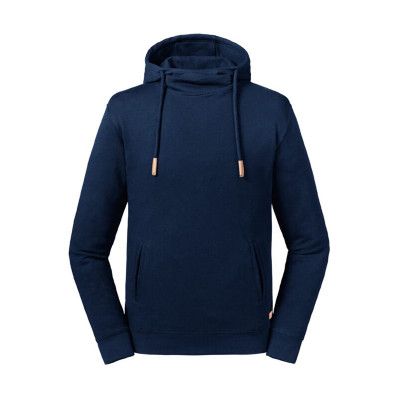 Russel Pure Organic High Collar Hooded Sweat French Navy 3XL