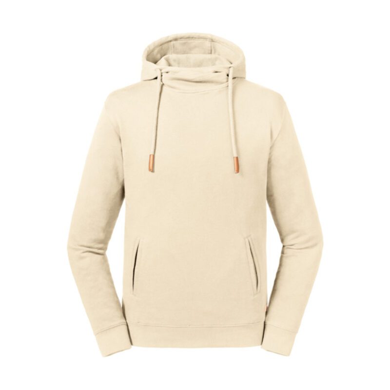 Russel Pure Organic High Collar Hooded Sweat Natural 3XL
