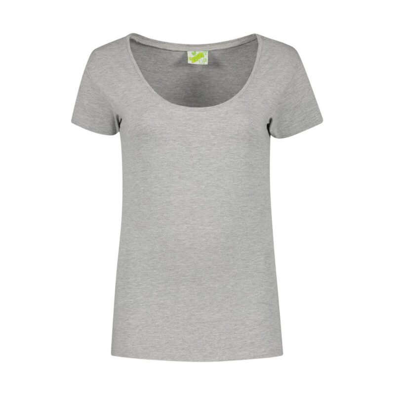 Lemon&Soda L&S T-shirt Crewneck cot/elast SS for her Grey Heather XXL