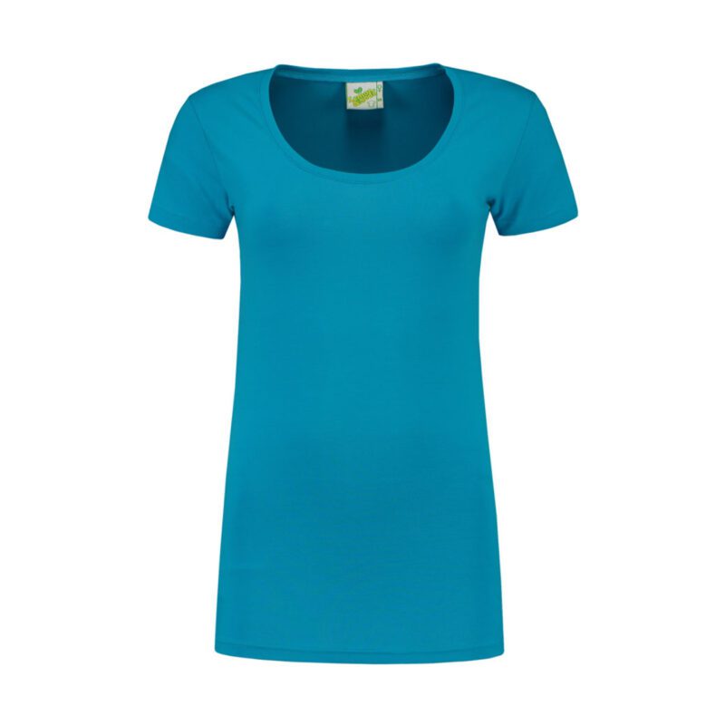 Lemon&Soda L&S T-shirt Crewneck cot/elast SS for her Turquoise XXL
