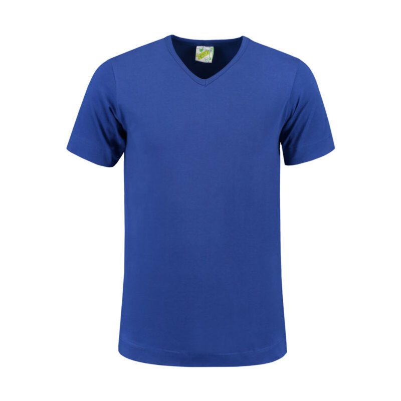 Lemon&Soda L&S T-shirt V-neck cot/elast SS for him Royal Blue 3XL