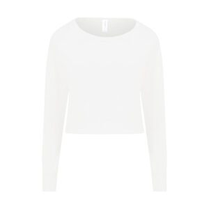 Just Hoods Women´s Cropped Sweat Arctic White XL