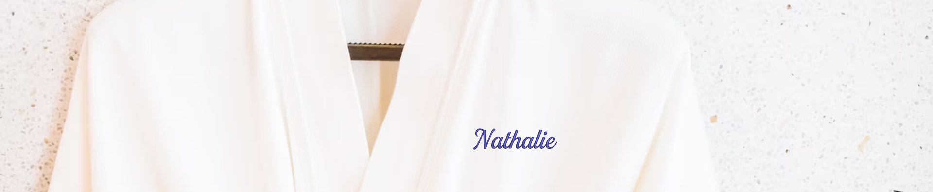 Badjas met naam "Nathalie"