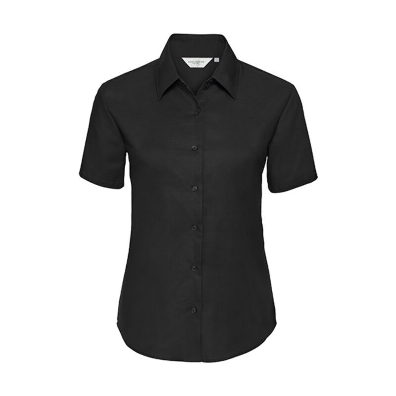 Russell Ladies Shortsleeve Classic Oxford Shirt Black 6XL