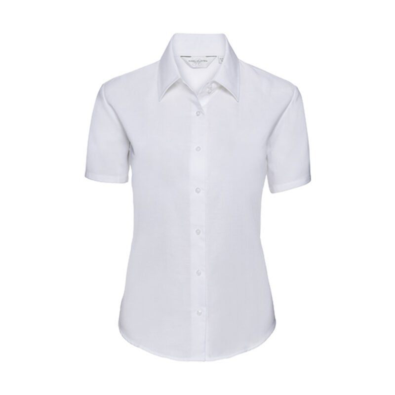 Russell Ladies Shortsleeve Classic Oxford Shirt White 6XL