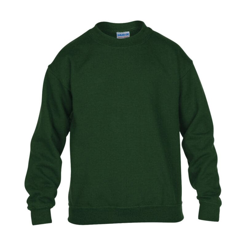 Gildan Sweater Crewneck HeavyBlend for kids Forest Green XS