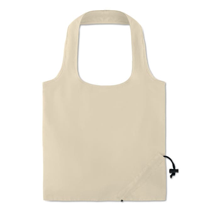 Opvouwbare katoenen boodschappentas Beige
